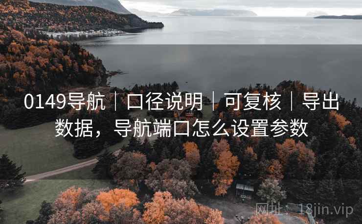 0149导航｜口径说明｜可复核｜导出数据，导航端口怎么设置参数